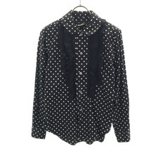 COMME des GARCONS 2010  made in Japan Dot Pattern Long sleeve Frill blouse...