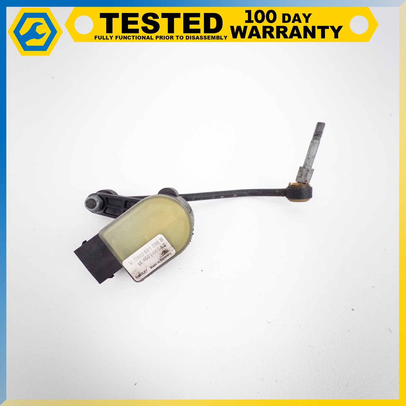 03-13 BENTLEY CONTINENTAL GT FRONT LEFT SUSPENSION LEVEL HEIGHT SENSOR OEM