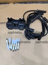 Ignition Coil & Iridium Spark Plug & Wires For Chevy Pontiac 3.5L 3.9L UF434