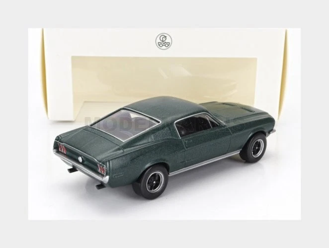 NOREV 430501-3 FORD USA - MUSTANG GT FASTBACK COUPE 1968 - SATIN GREEN MET - 1/4 - Immagine 2 di 2