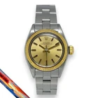 Rolex 6719 Oyster Perpetual Champagne Dial 1980s Elegant Watch