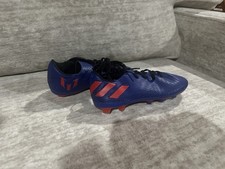 Adidas Junior Nemeziz Messi 19.4 Soccer Cleats Blue Red 3.5 FV3074