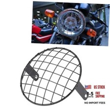 8" Headlight Grille Motorcycle 8 Inch Headlight Mesh Grill Cover Side Mount