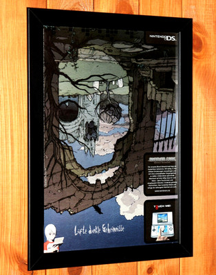 Another Code Two Memories Nintendo DS Werbeblatt Poster Old Ad Page Framed 2005