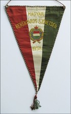 Proporczyk Węgierski Związek Bokserski Magyar Kerekparos Szövetseg 1958 Match Pennant