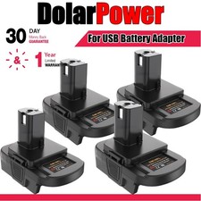 1-4 PACK USB Adapter Converter for Dewalt 18V/20V Battery to for Ryobi 18V Tool