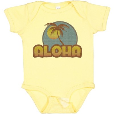 Inktastic Aloha Palm Baby Bodysuit Hawaii Hula Island Mahalo Maui Tree Beach