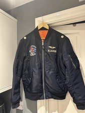 Polo Ralph Laure Bomber Jacket  military pilot- Men's Size M - Blue