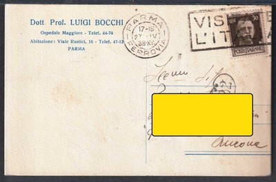 91036/7 Postcard PARMA - DR. PROF. LUIGI BOCCHI see description