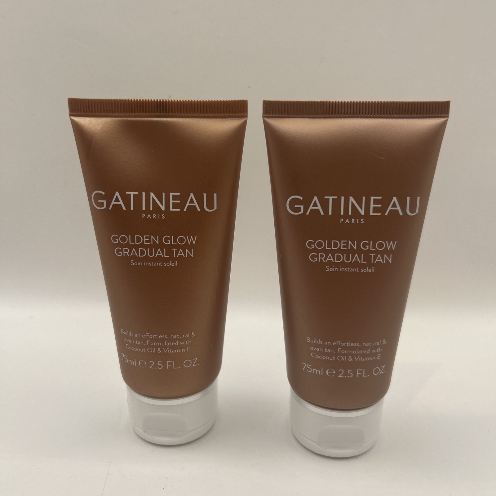 Gatineau Golden Glow Gradual Tan 75ml x2 Fast-Absorbing New Sealed