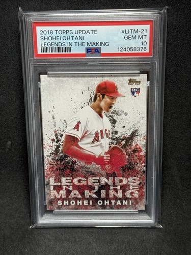 Carte Sportive SHOHEI OHTANI 2018 Topps Update Legends In The Making BLUE - Notée PSA 10