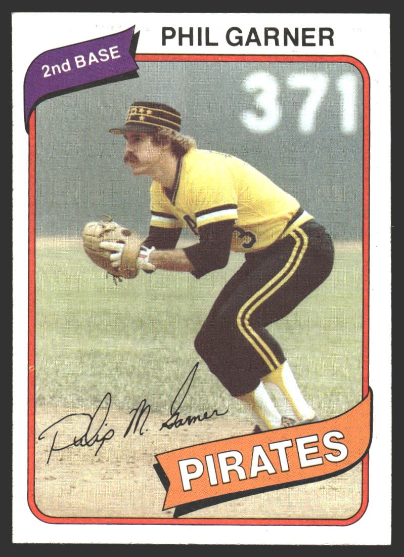 Phil Garner #118 1980 Topps Pittsburgh Pirates