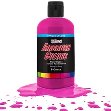 US Art Supply 8-Ounce Opaque Hot Pink Airbrush Paint
