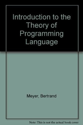 Introduction to the Theory of Programming Language Buch Prentice-Hall