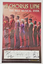 A Chorus Line Broadway Musical Cast Signed Poster Autographed Window Card 2006