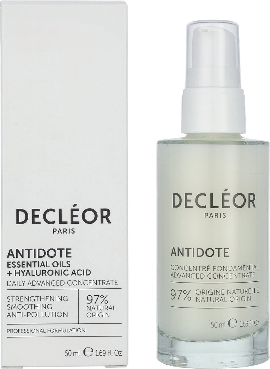 Sérum Décléor Antidote aux huiles essentielles et acide hyaluronique flacon de 50 ml avec boîte