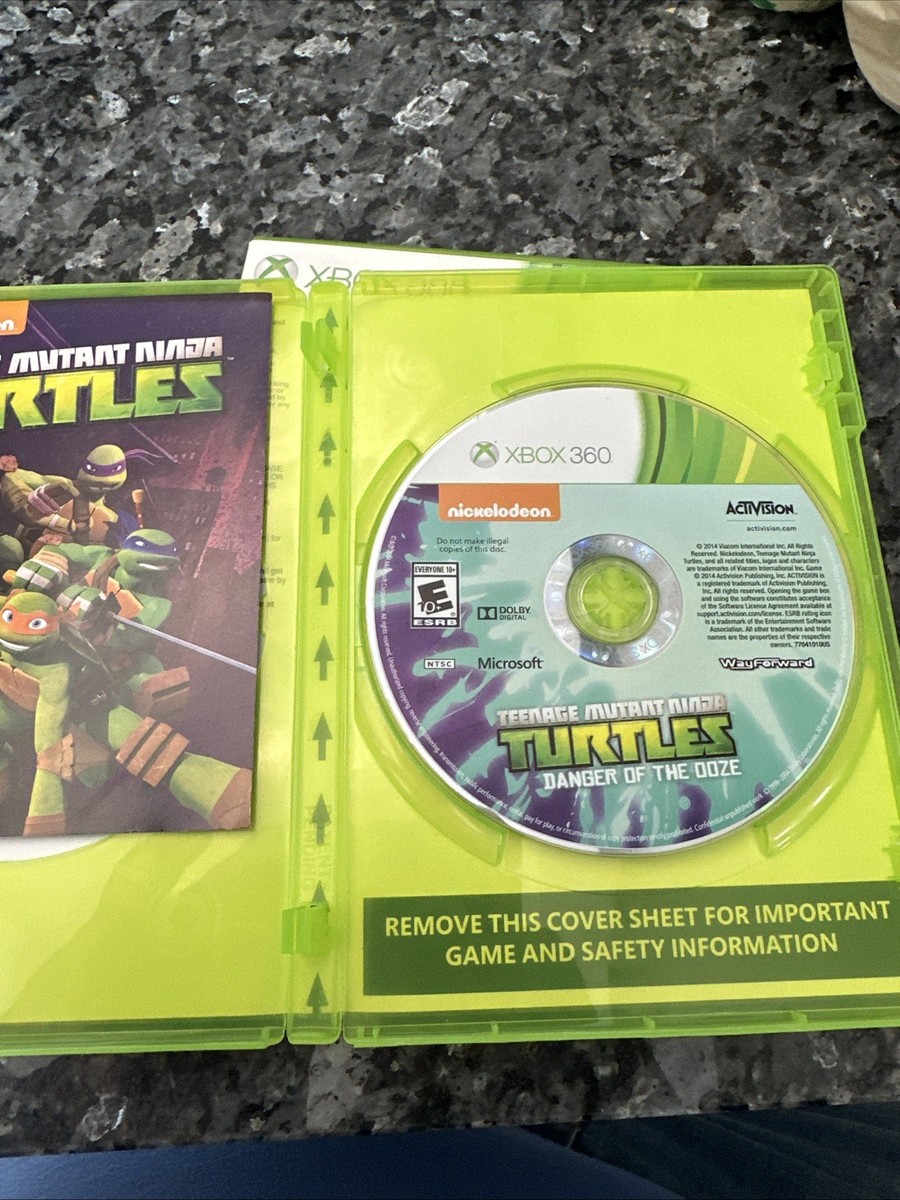 TEENAGE MUTANT NINJA TURTLES & DANGER OF THE OOZE MICROSOFT XBOX