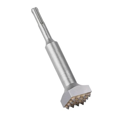 Durable SDS PLUS Carbide Tipped 16Teeth Bush Hammer Chisel Bit For Cement Stone