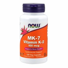 MK-7 Vitamin K-2 120 Veg Caps 1000 Mcg by Now Foods
