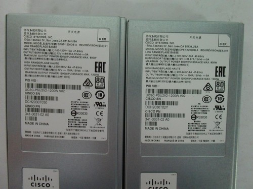 *Lot of 2* Cisco UCSC-PSU2V2-1200W 1200W V2 AC Power Supply (J728) - Picture 4 of 5