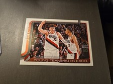 2025 Topps Basketball Flagship Rip City Duo Shines Young Teammates Excel #289