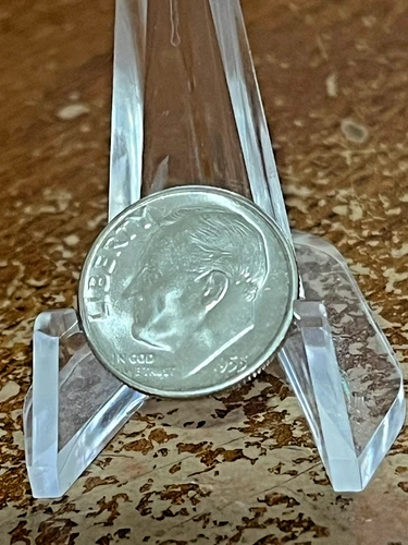 1955 S Roosevelt Dime Brilliant Uncirculated original BU  # WL50