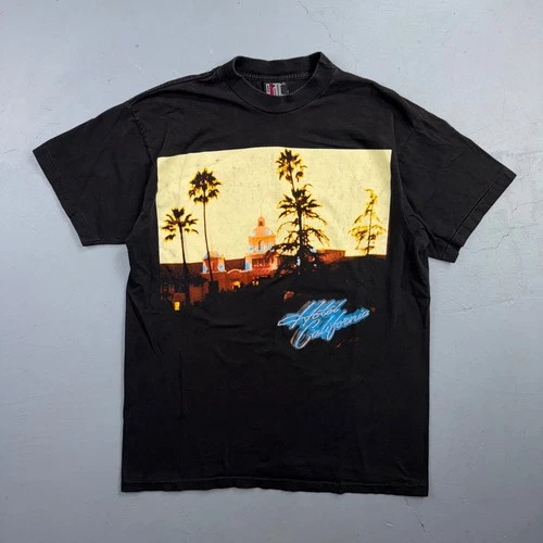 The Eagles Hotel California Album Promo T Shirt Ban 1990s vintage concert t-shirt, vintage, single stitch, B+ condition