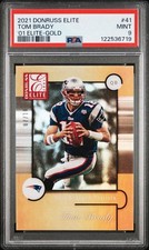 2021 Panini Donruss Elite 2001 Elite Tom Brady #41 Gold /10