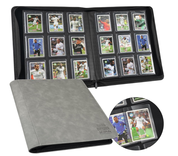 hard case card binder Toploader Binder,Toploader Cases, 9-Pocket Pages Sleeves Hold up 288 Cards.Toploader with Sleeves for “3×4” rigid，Card Holder(black) : Toys & Games Yugioh cards One Touch & Magnetic Hard