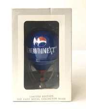 Vintage Pepsi Generation Next Hot Air Balloon Die Cast Collector Bank 1997