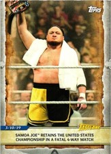 Samoa Joe 2020 Topps Fast Lane Smackdown Live Wrestling Card