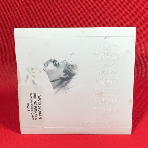 DAVID SYLVIAN Pulling Punches 1984 UK 7" vinyl single Embossed + Postcards - Picture 2 of 7
