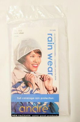 Andre Rain Wear 855 Rain Visor White One Size Fits All