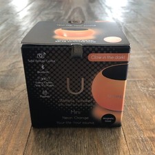 U Wireless Speaker Mini Magnetic Base Glow In The Dark Neon Orange Bluetooth
