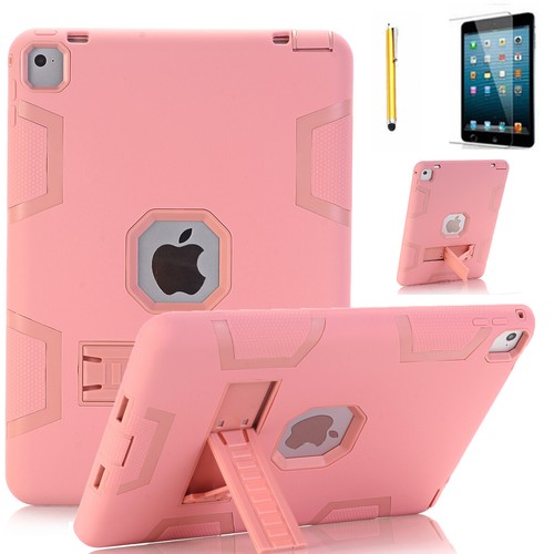 For Apple iPad Air (1st Generation) Shockproof Heavy Duty Rubber Case Stand - Picture 4 of 15