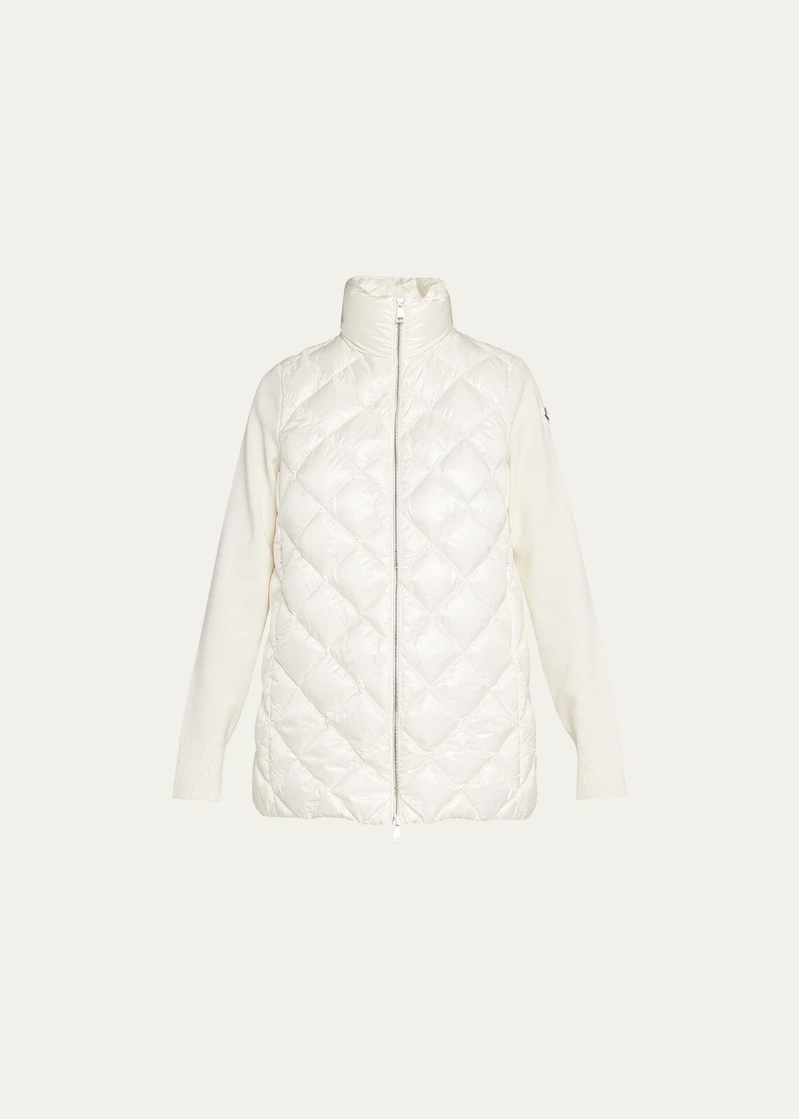 Moncler — NEW Moncler Women's Quilted Cardigan Tricot Sweater Knit Puffer - Size Large
