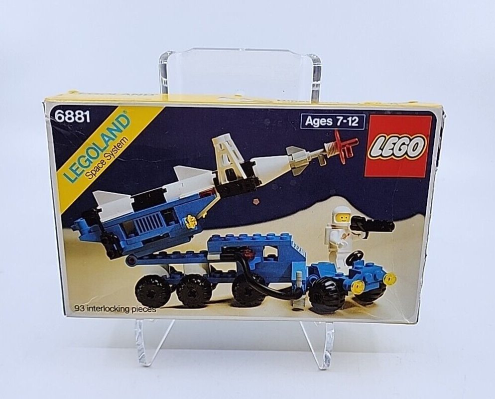 希少！ 初代 ブルーワーカー Sealed New In Box Lego Space 6881 Lunar Rocket Launcher Vintage