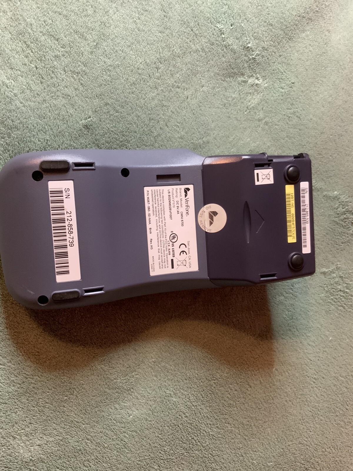 Verifone VX570 570AR Employee Time Clock eBay