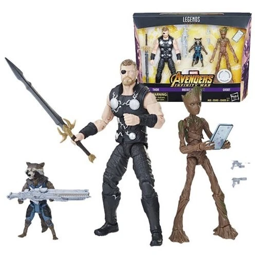 Marvel Legends Thor Rocket and Groot 6