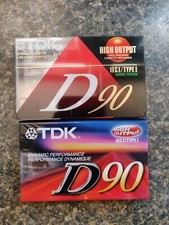 TDK D90 Normal Bias Audio 2 Cassettes (New & Sealed)