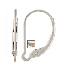 925 Sterling Silver Interchangeable Leverback Ear Wires for Earring Making
