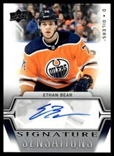 2019-20 Upper Deck Signature Sensations Ethan Bear Auto Edmonton Oilers #SS-EB