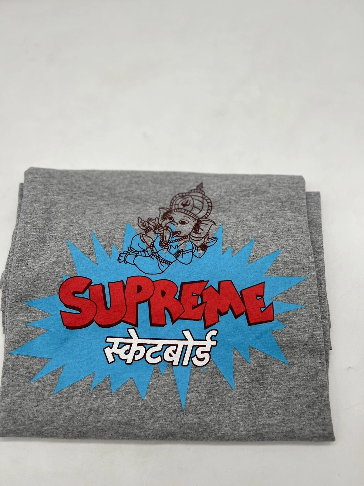 Tee shirt Supreme Ganesha taille grande bruyère gris gris neuf SS18 2018 éléphant