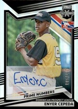 Enyer Cepeda 2022 Panini Elite Extra Edition Prime Numbers Autograph #174 /185
