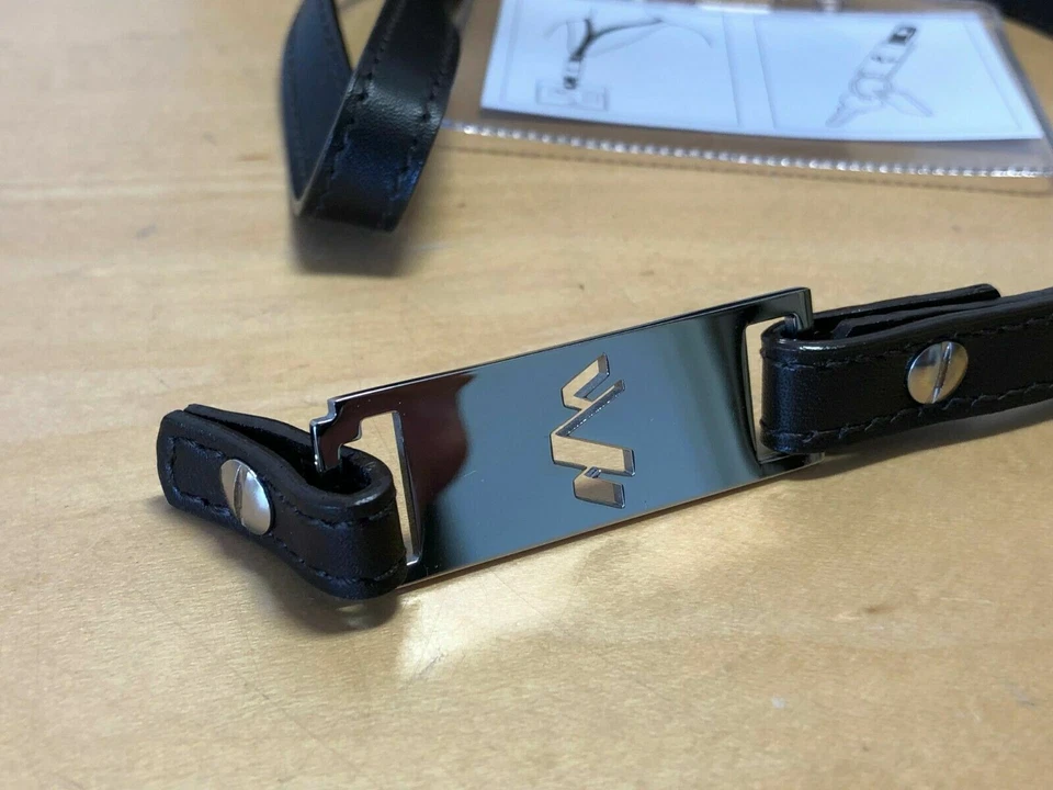 New - Dewitt Lanyard - Brown Leather & Metal - Image 4 of 4