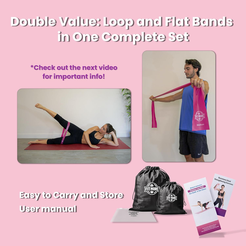 Resistance Bands for Working Out, Set of Elastic Bands for Exercise, Physical Th - Picture 6 of 12