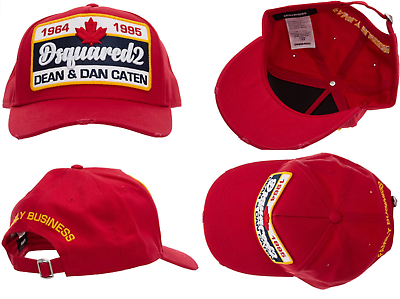 Uitstralen Immuniteit afdeling Dsquared2 Iconic Oversized Patch Twin Baseball Cap Baseball Hat for sale  online | eBay