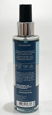 Bath Body Works Mahogany Coconut Cologne Mist For Men fl oz 147 ml  Spray
