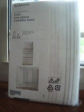 NEW IKEA TWIN Quilt Cover Pillowcase Bed Set Pink White Beige Gray Striped