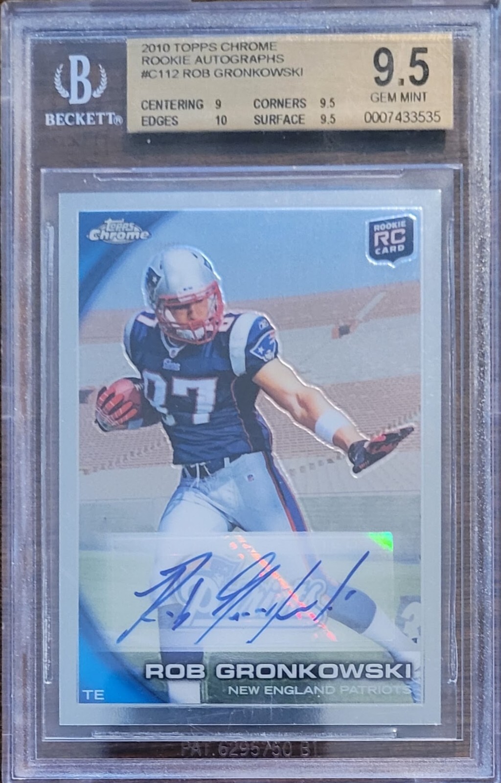 Rob Gronkowski Topps Prime Rookie Autographs #PARRG Base